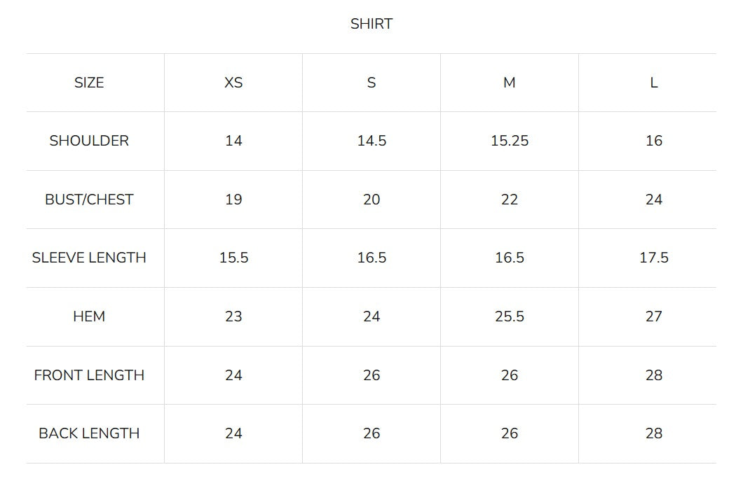 Size Guide