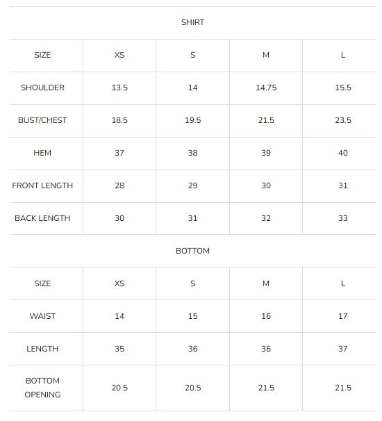 Size Guide
