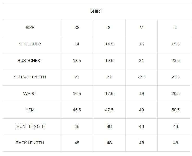 Size Guide