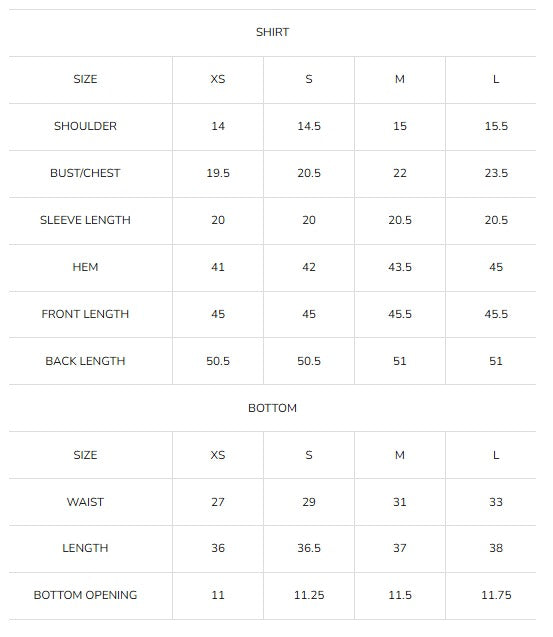 Size Guide