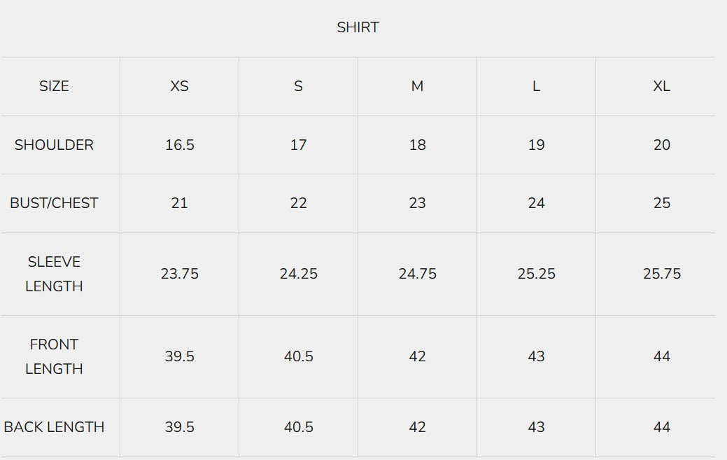 Size Guide