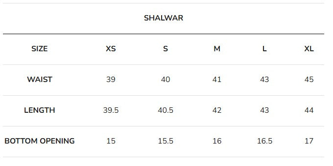 Size Guide