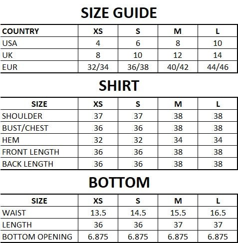 Size Guide