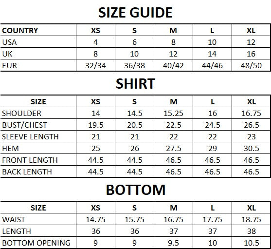 Size Guide