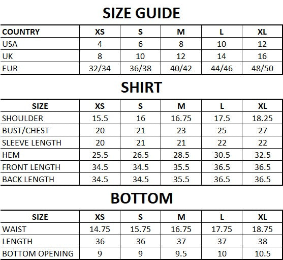 Size Guide