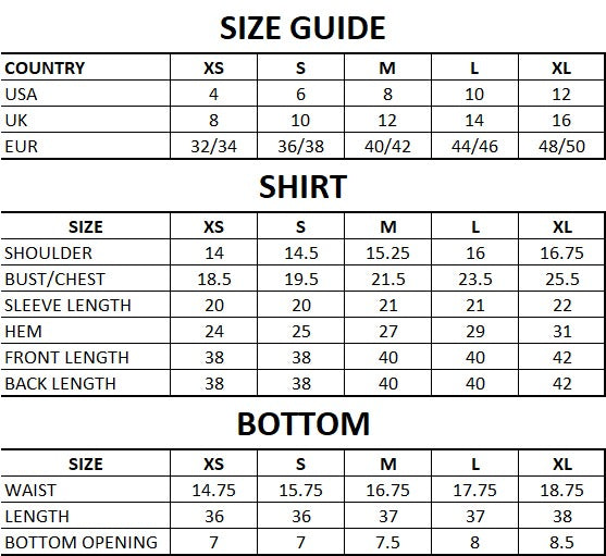 Size Guide