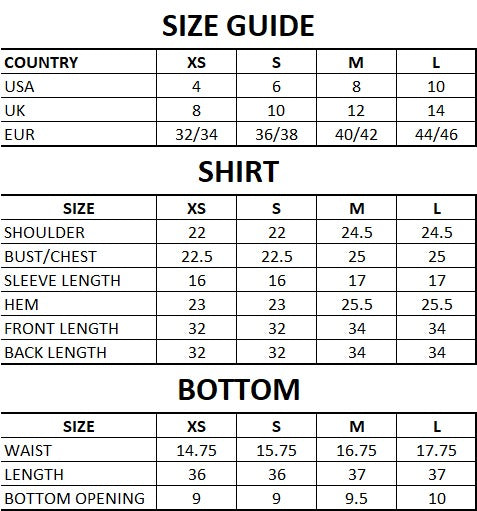 Size Guide
