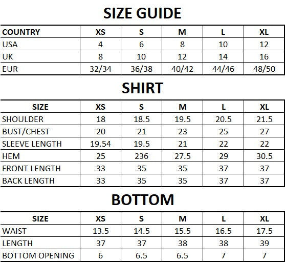 Size Guide