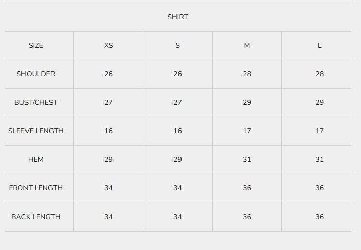 Size Guide