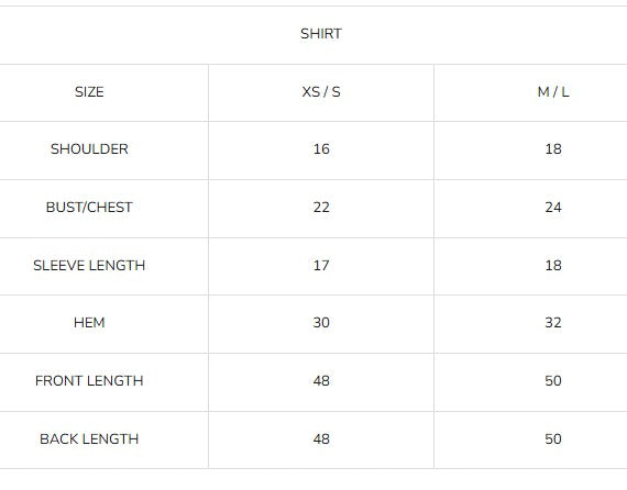 Size Guide