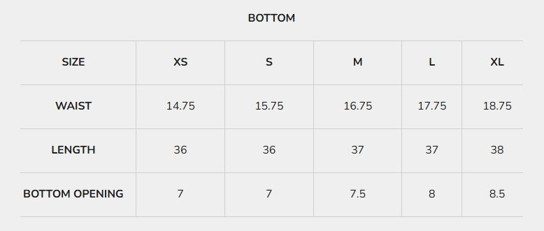 Size Guide