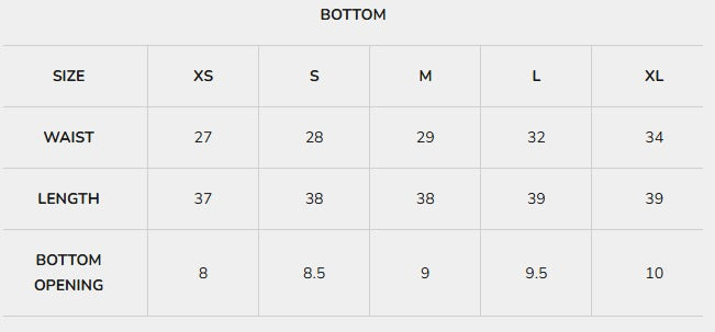 Size Guide
