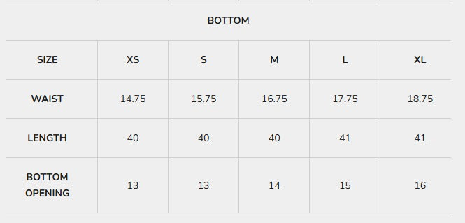 Size Guide