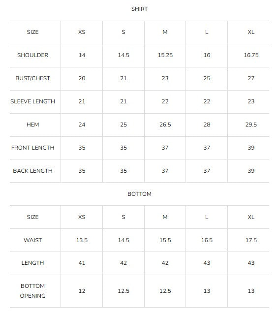 Size Guide