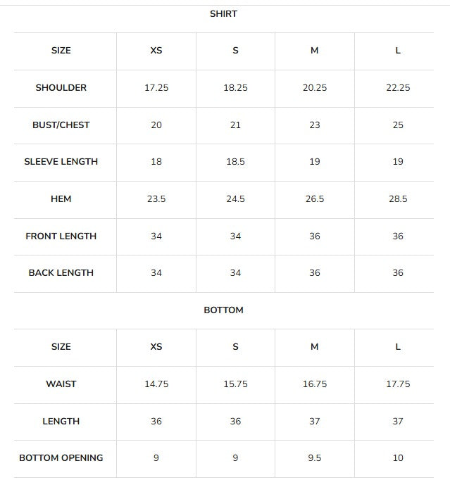 Size Guide