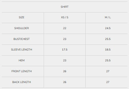 Size Guide