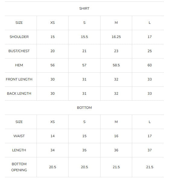 Size Guide