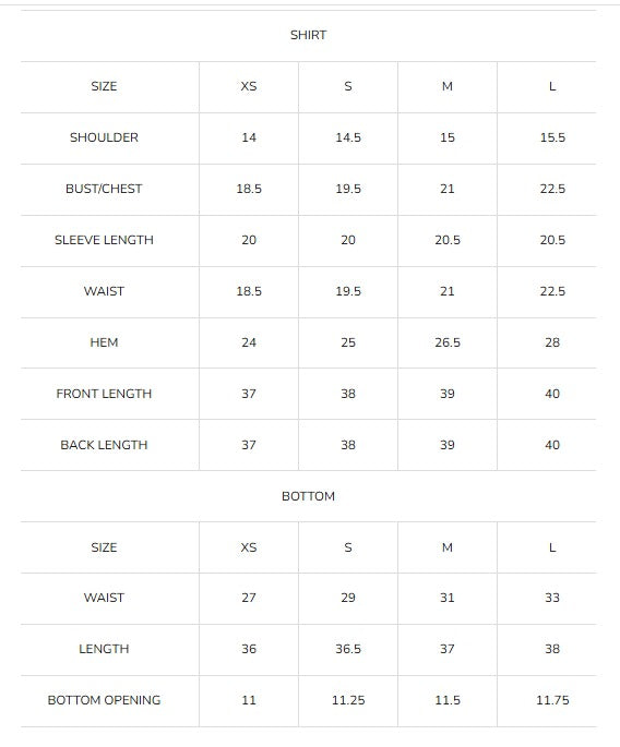 Size Guide