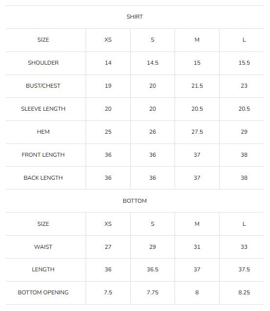 Size Guide