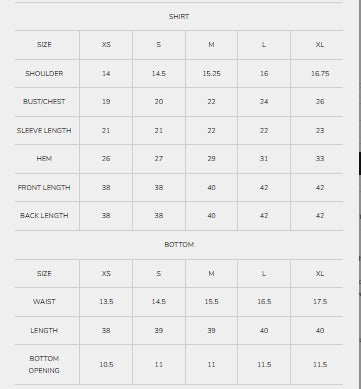 Size Guide