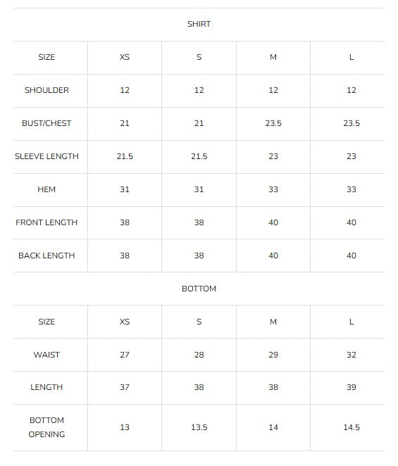 Size Guide