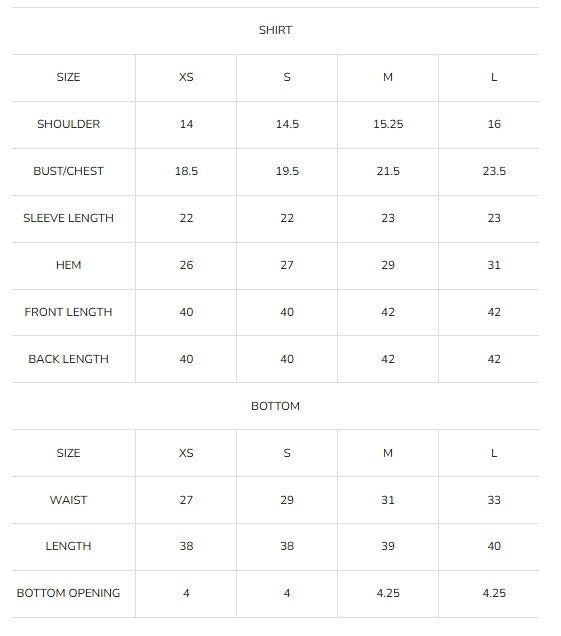 Size Guide